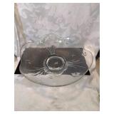 Glass centerpiece bowl with stars