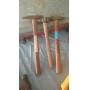 Group of three hammers with wooden handles one i