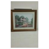 Country house framed print