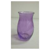 Amethyst glass vase