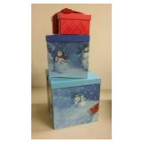 3 holiday gift or memory boxes
