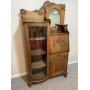 Antique oak secretary bookcase (basement)