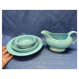Fiesta bowls & gravy boat (turquoise)