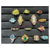 14 Nice Costume Jewelry Fashion Rings