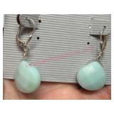 Sterling Silver Amazonite Drops Earrings