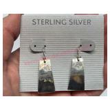 Sterling Silver Dangle Earrings, 2.2g