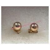 14K Gold Ball Stud Earrings 0.6g