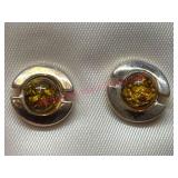 Baltic Amber Sterling Silver Earrings