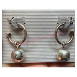 Sterling Silver Hoop Earrings 6.7g