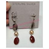 Sterling Silver Earrings w/ Gemstones