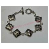 Sterling Silver 7.5in Bracelet w/ Toggle Clasp