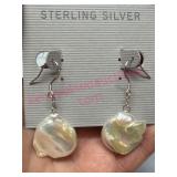 Freshwater Baroque Pearl Sterling Silver Earrings
