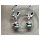 Sterling Silver Freshwater Pearl Earrings