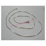 Sterling Silver 18in Chain 1.7g