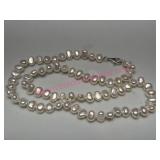Freshwater Pearl 18in Necklace w/ Silver Clasp