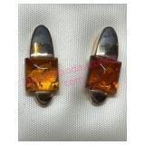 Baltic Amber Sterling Silver Earrings