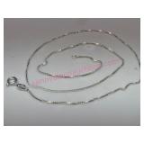 Sterling Silver 18in Box Chain 2.1g