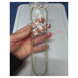 Peridot Beaded 16in Necklace w/ Silver Clasp