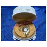 Caravelle 7J Pendant Watch w/ Chain