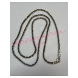 Sterling Silver Zebra 24in Chain 10.7g