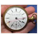 Hamilton Watch Co. 17j Pocket Watch runs