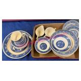 Blue-White Oriental Dinnerware