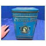 Blue A. Elton & Coï¿½s Flour Tin (Repro)
