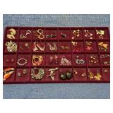 39pr of Vtg Costume Earrings
