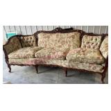 French Carved Wood Sofa **pickup**