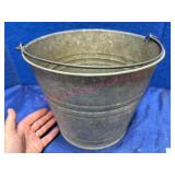 Old Galvanized Farm Bucket w/ Handle