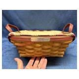 2005 Longaberger Christmas Silver Bells Basket