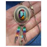 Sterling Silver Native American Necklace 16gTW
