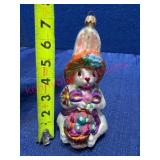 Christopher Radko Glass Rabbit Ornament