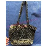 Quilted Bag w/ Floral Pattern