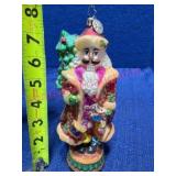 Christopher Radko Glass Santa Ornament