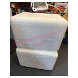 2 Omaha Steaks Styrofoam Coolers
