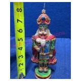 Christopher Radko Glass Nutcracker Ornament