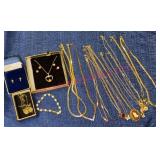 Gold-Filled Jewelry Lot w/ Necklaces & More