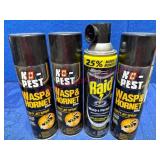 4 Wasp & Hornet Spray Cans (unused)