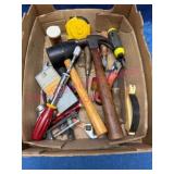 Hand Tools in Cardboard Box