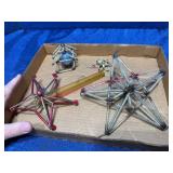 Ant. Glass & Wire Christmas Ornaments