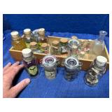 Wooden Tray w/Witches Potion Supplies