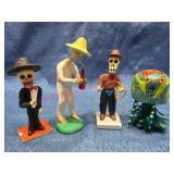 Mexican Folk Art Day of the Dead Figures