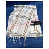 Cejon Plaid Acrylic Scarf w/ Fringe
