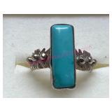 Sterling Silver Ring w/Turquoise Stone