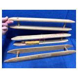 3 Wooden 18in Weaving Loom Shuttles