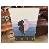 Erte Circle Gallery Poster w/Frame 22ï¿½36