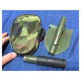 4-in-1 Folding Hiking Shovel w/Holster
