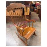 Nichols & Stone Rocking Chair w/ Shaped Seat
