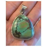 Sterling Silver Turquoise Pendant